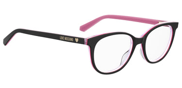 Premium Women Moschino Love Model Eyeglasses: MOL543 - Black Fuchisa(2)- SpecSMART Eye Clinic (Diagonal View)